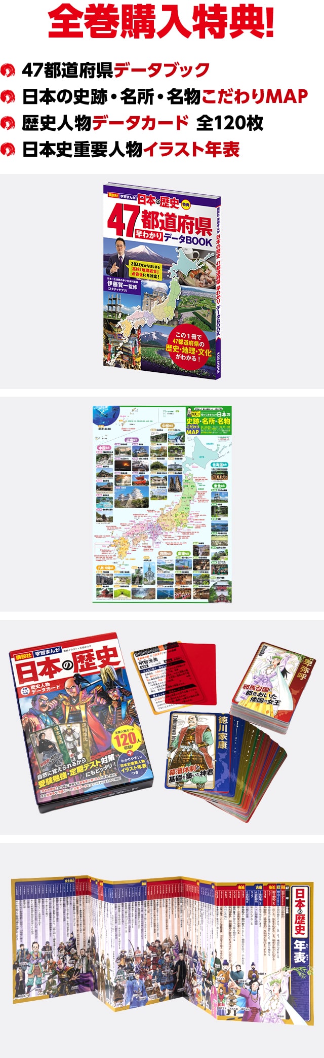 『講談社の学習まんが日本の歴史』を見る（※全巻セットへ）